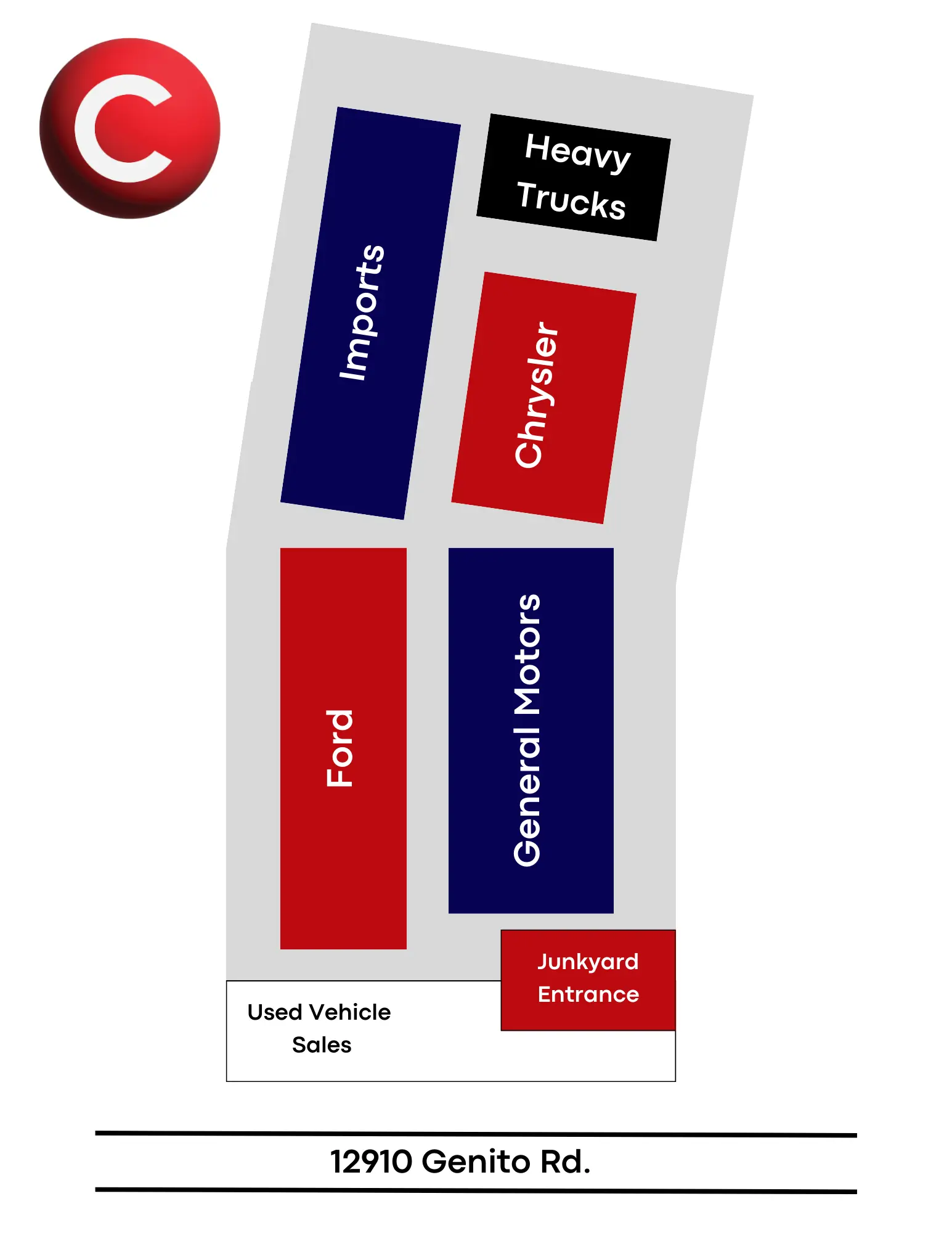 Southside Yard Map