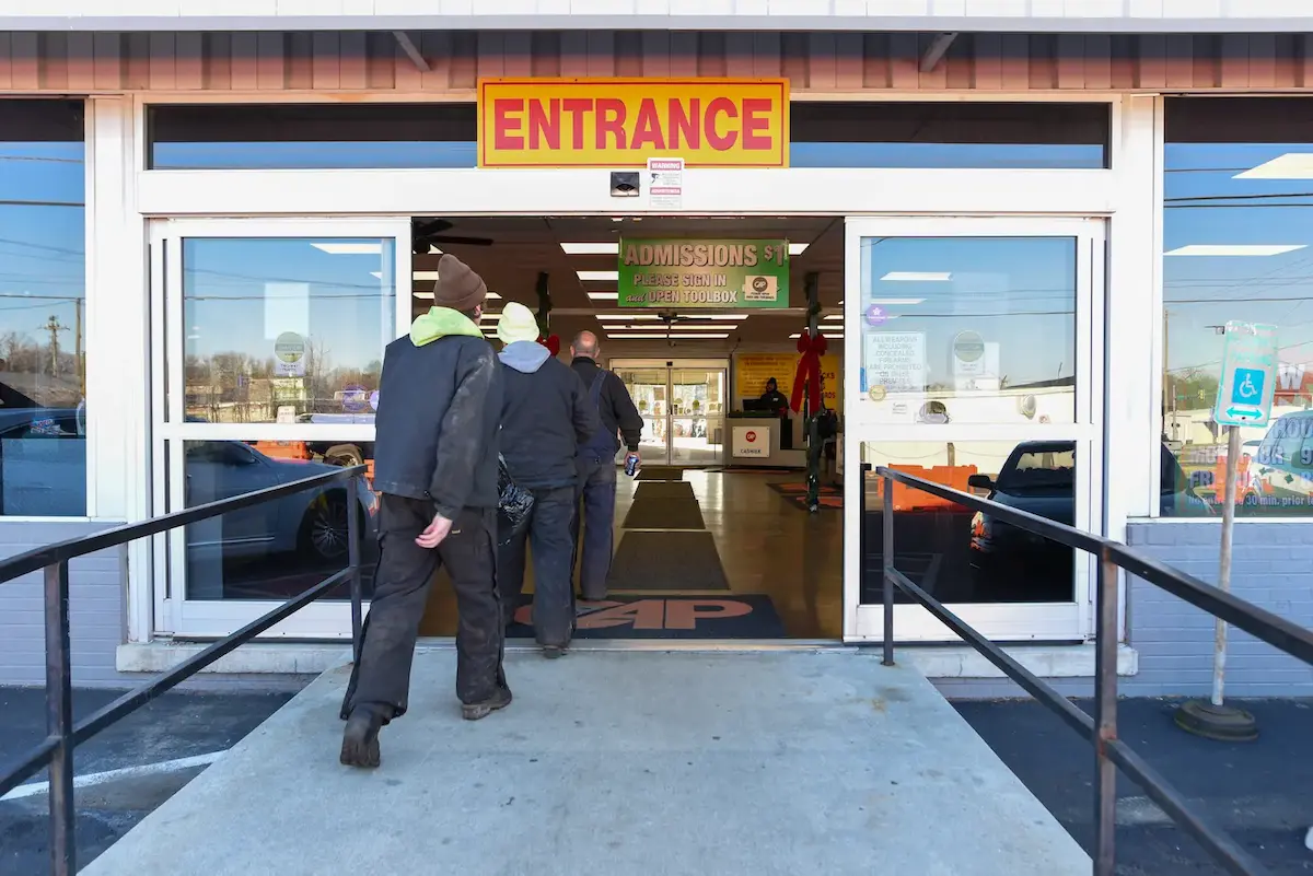 Entrance sign of Chesterfield Auto Parts Richmond Location