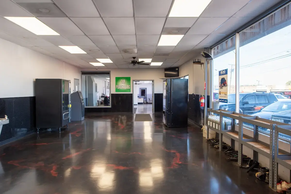 Lobby of building