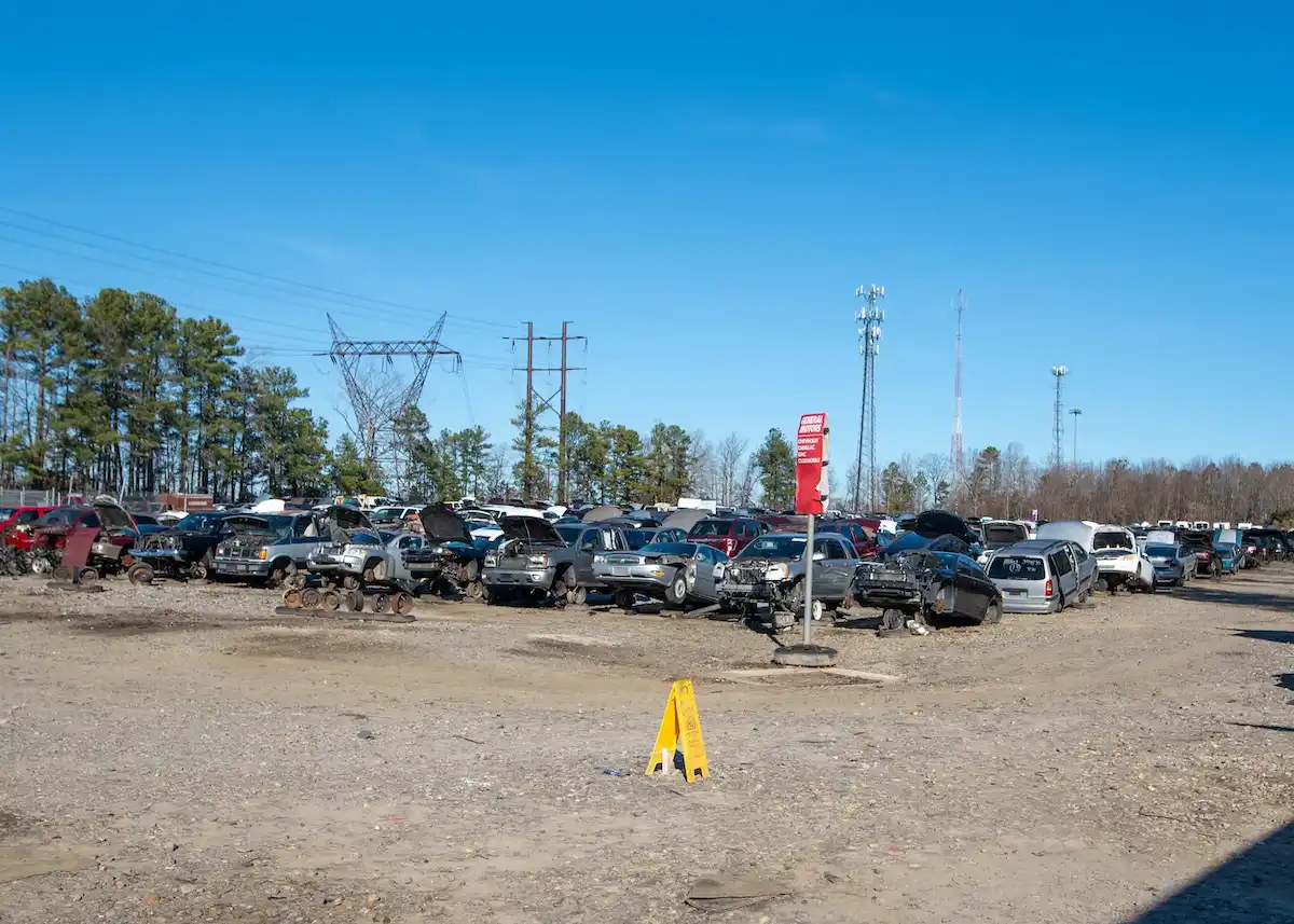 View of the whole junk yard